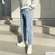 韓國 牛仔褲 水洗 微寬 九分 情侶 牛仔 水洗 寬褲 九分褲 牛仔長褲·晴子寶藏屋 歷史價格詳細信息