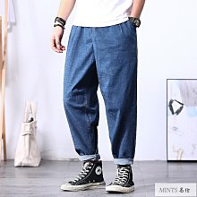 九分褲 寬鬆 牛仔褲男 哈倫 男生褲子 褲子牛仔褲 牛仔長褲 縮口褲 鬆緊休閒褲 休閒長褲  (CJK28【FIZZE】 歷史價格詳細信息