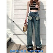 熱賣 復古牛仔闊腿褲女高腰墜感褲春秋季韓版垂感拖地褲顯瘦泫雅長褲潮 精品 歷史價格詳細信息