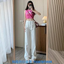 白色高腰闊腿牛仔褲女2024夏季新款高腰顯瘦寬鬆直筒垂感拖地褲子 歷史價格詳細信息