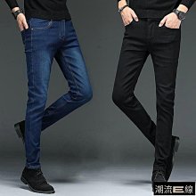 男生韓版長褲 專櫃牛仔褲男春秋季厚款彈力寬松直筒修身商務中青年男裝長褲 男生休闲裤 牛仔褲-潮男服飾 歷史價格詳細信息