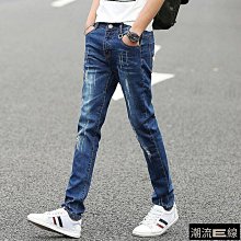 男生韓版長褲 專櫃牛仔褲男春秋季厚款彈力寬松直筒修身商務中青年男裝長褲 男生休闲裤 牛仔褲-潮男服飾 歷史價格詳細信息