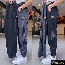 牛仔褲男 M-5XL 丹寧牛仔長褲 小標籤 縮口褲 潮牌寬鬆春秋男裝 新款束腳九分工裝休閒褲 工作束口牛仔褲-22號穿搭 歷史價格詳細信息