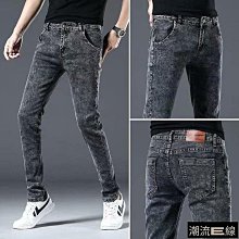 男生韓版長褲 專櫃牛仔褲男春秋季厚款彈力寬松直筒修身商務中青年男裝長褲 男生休闲裤 牛仔褲-潮男服飾 歷史價格詳細信息