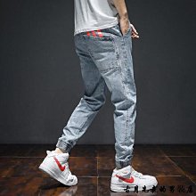 男士牛仔休閒褲 加大大褲 腳胖哥闊腿男褲  大尺碼牛仔褲 大尺寸牛仔褲 胖哥牛仔褲 大尺碼休閒褲 大尺 歷史價格詳細信息