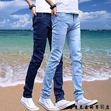 夏季純色彈力牛仔ku韓版修身小腳修身男士緊身ku青年修身牛仔ku 歷史價格詳細信息