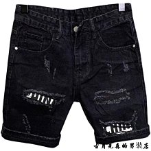 男士牛仔褲 牛仔短褲 直筒牛仔短褲男 五分褲 刮爛乞丐5分褲 過膝淺色 痞帥 潮牌 夏天破洞五分褲 男士潮流ins破壞褲 歷史價格詳細信息