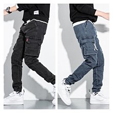 大尺碼工裝褲 大尺碼牛仔褲  大尺碼休閒褲 牛仔褲男士春夏季 寬鬆直筒九分褲 青少年休閒褲 歷史價格詳細信息