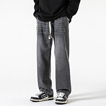 美式高街復古牛仔褲男士寬鬆潮流做舊色春夏新款休閒直筒青少年裝 歷史價格詳細信息