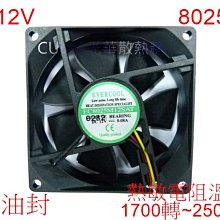 現貨.evercool捷冷 7025 ec7025l12er dc12v 0.14a 三線 靜音散熱風扇 歷史價格詳細信息