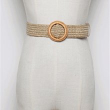 腰帶女4CM寬百搭配裙子淺藍條紋松緊腰封韓版顯瘦牛仔褲皮帶彈性-佳藝居 歷史價格詳細信息