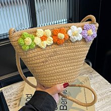 草編包包2024年新款時尚通勤托特包女大容量百搭編織單肩水桶包包【心願便利店】 歷史價格詳細信息