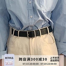 ~爆款熱賣 腰帶~腰帶學生方扣簡約休閑百搭韓版女士皮帶新款搭配牛仔褲帶ins風潮 歷史價格詳細信息