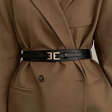 腰帶女2024新款可調節黑色真皮皮帶裝飾裙子連衣裙毛衣無孔細腰封-沐陽家居 歷史價格詳細信息