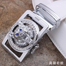 現貨 男士針扣皮帶腰帶 韓版時尚百搭褲腰帶 青年牛仔休閑復古腰帶男自動扣頭層西裝腰帶男士商務休閒真皮牛皮帶-簡約 歷史價格詳細信息