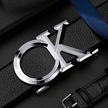 現貨 男士針扣皮帶腰帶 韓版時尚百搭褲腰帶 青年牛仔休閑復古腰帶男自動扣頭層西裝腰帶男士商務休閒真皮牛皮帶-簡約 歷史價格詳細信息