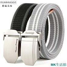 自動扣帆布皮帶男士青年學生懶人工裝軍訓皮帶女尼龍休閑皮帶 歷史價格詳細信息