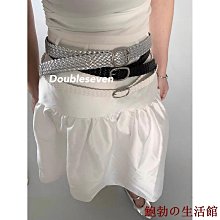 Doubleseven35-43碼Y2K千禧辣妹朋克金屬扣厚底坡跟靴厚底鞋靴子 歷史價格詳細信息