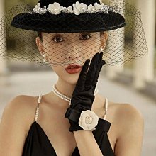 ?拍照手套?  新娘敬酒禮服 手套 酒紅色黑色金絲絨復古宴會婚紗拍照加長明星同款 歷史價格詳細信息