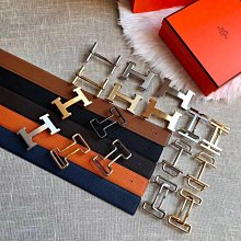 【KK精選】HERMES愛馬仕新款皮帶 男士真皮雙面可用頭層牛皮皮帶 時尚U字扣 百搭 歷史價格詳細信息