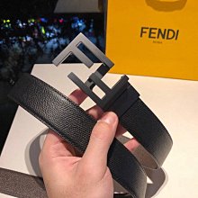 【KK精選】FENDI芬迪新款男士芬迪皮帶真皮商務休閑平滑扣時尚腰帶 歷史價格詳細信息