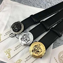 VERSACE 金頭美杜莎鱷魚紋皮帶 MA 4cm寬 90 95 100 105 110 115 /MOH-GGFO 歷史價格詳細信息