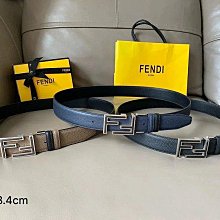 【KK精選】FENDI芬迪新款男士芬迪皮帶真皮商務休閑平滑扣時尚腰帶 歷史價格詳細信息