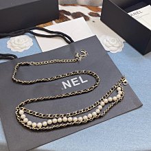 珍珠字母項鏈輕奢小眾設計感2023年新款女ins簡約鎖骨鏈大氣頸圈 歷史價格詳細信息
