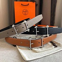 代購  HERMES雙面頭層牛皮皮帶雙面真皮男款腰帶商務休閑褲帶3.8公分 歷史價格詳細信息