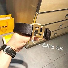 Max代購#FENDI新款 男女士真皮腰帶百搭小怪獸Fendi男女款針扣商務百搭休閑皮帶 歷史價格詳細信息