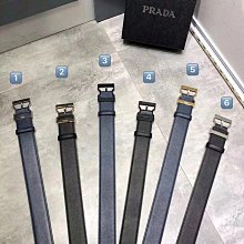 UU代購#Pra皮帶男士牛皮真皮平滑扣商務商務休閑十字紋腰帶4cm 歷史價格詳細信息