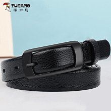 啄木鳥皮帶男款真皮年輕人 帶休閑潮流簡約針扣牛皮青年 帶正品 歷史價格詳細信息