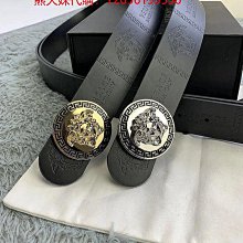 versace皮帶腰帶99新保眞正品意大利產男女同款雙層荔枝紋牛皮手感細膩帶頭有 歷史價格詳細信息