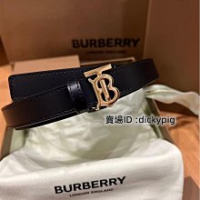 BURBERRY TB LOGO皮革雙面兩用皮帶(米色) 歷史價格詳細信息