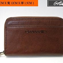 【台中皮夾30年老店*刷卡不加%*寧寧精品】Crocodile專櫃正品*附拉鏈黑色牛皮壓紋長夾信用卡皮夾*1204-7 歷史價格詳細信息
