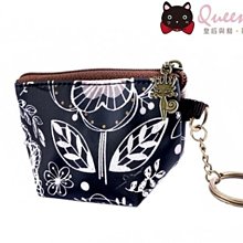 白鳥奈子精品舖  鑰匙圈零錢包 防水布包 台灣製造 皇后與貓 Queen & Cat 黑栗子貓頭鷹  滿千免運費 歷史價格詳細信息