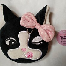 狗頭絨毛蝴蝶結零錢包【RB14-159K】黑RebeccaBonbon日本狗頭包 歷史價格詳細信息