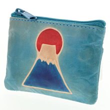 日本進口~富士山 達摩 招財貓 皮革 立體零錢包 歷史價格詳細信息