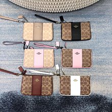 Coach 手拿包 零錢包 藍綠 防刮 PVC 材質 現貨 附購買收據 正品 原廠 歷史價格詳細信息