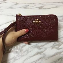 （Outlet特惠）COACH 55206 新款女士浮雕L型拉鏈零錢包 手拿包 附代購憑證 價格比較,價格查詢,歷史價格詳細信息