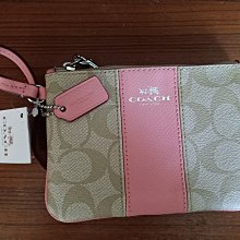 Coach 手拿包 零錢包 藍綠 防刮 PVC 材質 現貨 附購買收據 正品 原廠 歷史價格詳細信息