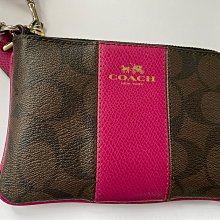 Coach 手拿包 零錢包 藍綠 防刮 PVC 材質 現貨 附購買收據 正品 原廠 歷史價格詳細信息