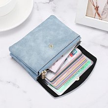 錢包卡包二合一體包女短款小眾復古日韓簡約時尚百搭折疊零錢皮夾~特價 歷史價格詳細信息