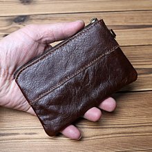頭層牛皮真皮零錢包駕駛證包女皮夾子短款拉鍊卡包鑰匙包男短款薄 歷史價格詳細信息