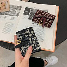 ins小眾卡包錢包一體包女短款簡約復古洋氣百搭精致高檔折疊錢夾~特價 歷史價格詳細信息