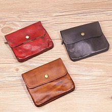 錢包 皮夾 短款錢包 男女士真皮錢包2021新款頭層牛皮高端拉鏈防盜刷容量卡位多短款 歷史價格詳細信息