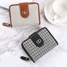 錢包女新款防盜刷長版pu兩折超薄款簡約時尚信用卡拉鍊搭扣手拿包 歷史價格詳細信息