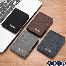 男士短款錢包超薄學生帆布日韓橫款小錢夾簡約豎款青年個性軟皮夾~特價 歷史價格詳細信息