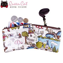 白鳥奈子精品舖 識別證件卡片零錢包 皮夾 防水布包 台灣製造 Queen&amp;Cat 法國舊報紙 滿千免運 歷史價格詳細信息