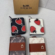 COACH 蔻驰  真皮 編織 多功能 長夾 拉鍊包14卡 二手真品 白色 有Bottega Veneta/Chanel 歷史價格詳細信息